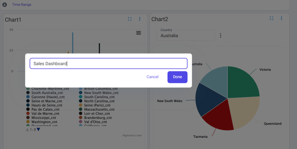 Rename the dashboard title - BangDB Ampere