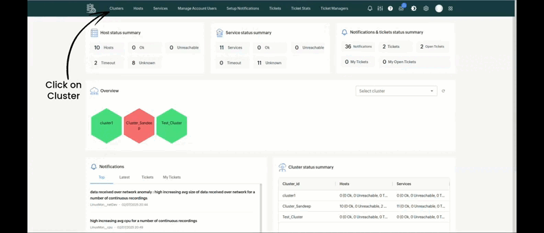 How to add cluster